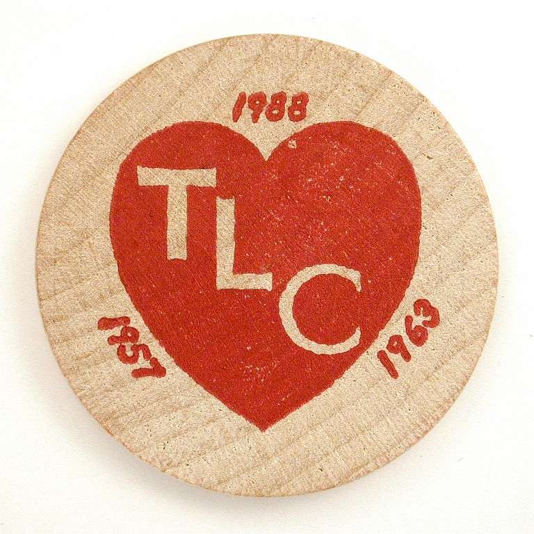 TLCC Wooden Nickel (1988 obverse)